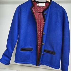 Blue Wool Women's Jacket